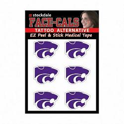 Kansas State Wildcats Tattoo Face Cals