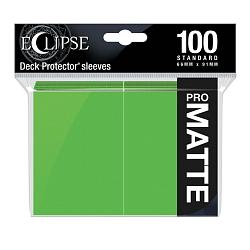 Eclipse Matte Standard Sleeves 100 Pack Lime Green