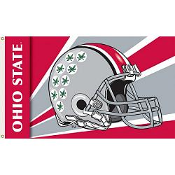 Ohio State Buckeyes Flag 3x5 Helmet