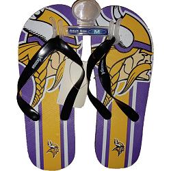 Minnesota Vikings Unisex Flip Flop - (1 Pair) - XL