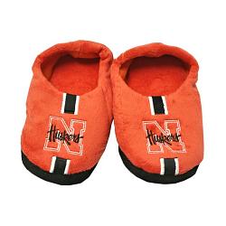 Nebraska Cornhuskers Slipper - Youth 4-7 Size 11-12 Stripe - (1 Pair) - L