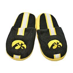 Iowa Hawkeyes Slipper - Youth 8-16 Size 5-6 Stripe - (1 Pair) - L