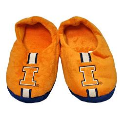 Illinois Fighting Illini Slipper - Youth 4-7 Size 13-1 Stripe - (1 Pair) - XL