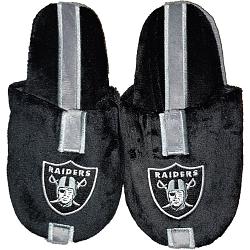 Las Vegas Raiders Slipper - Youth 8-16 Size 7-8 Stripe - (1 Pair) - XL