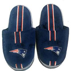 New England Patriots Slipper - Youth 4-7 Size 13-1 Stripe - (1 Pair) - XL