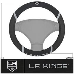 Los Angeles Kings Steering Wheel Cover Mesh/Stitched