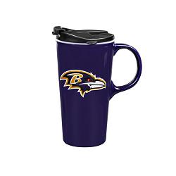 Baltimore Ravens Drink 17oz Travel Latte Boxed