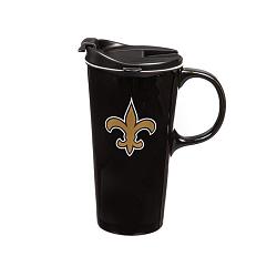 New Orleans Saints Drink 17oz Travel Latte Boxed