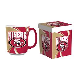 Evergreen Enterprises San Francisco 49ers Coffee Mug 14oz Ceramic with Matching Box