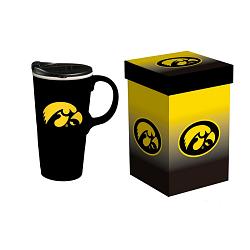 Iowa Hawkeyes Drink 17oz Travel Latte Boxed