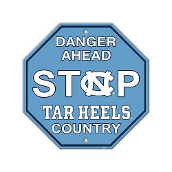 North Carolina Tar Heels Sign 12x12 Plastic Stop Style CO