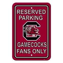 South Carolina Gamecocks Sign 12x18 Plastic Reserved Parking Style CO