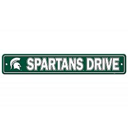 Michigan State Spartans Sign 4x24 Plastic Street Style CO