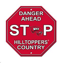 Western Kentucky Hilltoppers Sign 12x12 Plastic Stop Style CO by Fremont Die