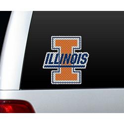 Illinois Fighting Illini Die-Cut Window Film - Large