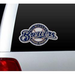 Milwaukee Brewers Window Film 12 Inch Die Cut CO