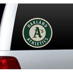 Oakland Athletics Window Film 12 Inch Die Cut CO