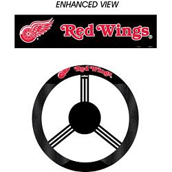Detroit Red Wings Steering Wheel Cover Mesh Style CO