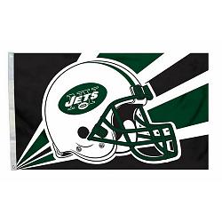 New York Jets Flag 3x5 Helmet Design