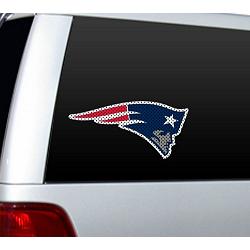 New England Patriots Window Film 12 Inch Die Cut CO