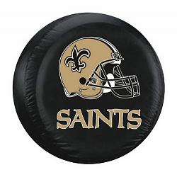 New Orleans Saints Tire Cover Large Size Black CO