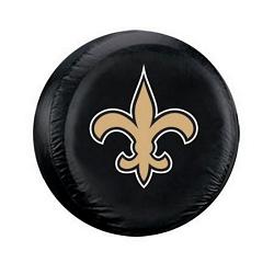Fremont Die New Orleans Saints Tire Cover Large Size Black Logo Design CO