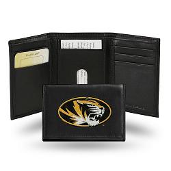 Missouri Tigers Wallet Trifold Leather Embroidered