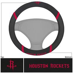 Houston Rockets Steering Wheel Cover Mesh/Stitched