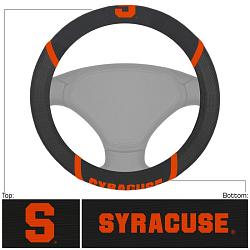 Syracuse Orange Steering Wheel Cover Mesh/Stitched