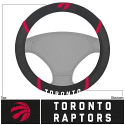Toronto Raptors Steering Wheel Cover Mesh/Stitched