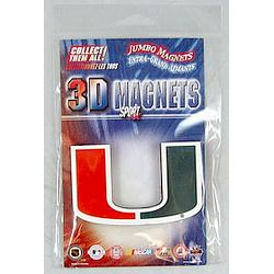 Miami Hurricanes Magnet Jumbo 3D CO