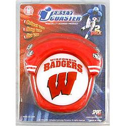 Wisconsin Badgers Coaster Set Jersey Style CO