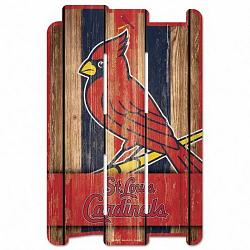 St. Louis Cardinals Sign 11x17 Wood Fence Style