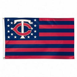 Minnesota Twins Flag 3x5 Deluxe Style Stars and Stripes Design