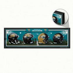 Jacksonville Jaguars Sign 9x30 Wood Helmets Design