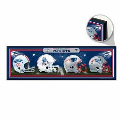 New England Patriots Sign 9x30 Wood Helmets Design