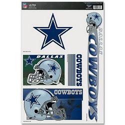 Dallas Cowboys Decal 11x17 Ultra