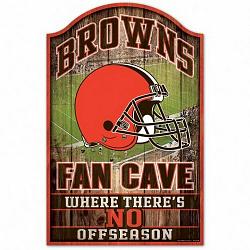 Cleveland Browns Sign 11x17 Wood Fan Cave Design