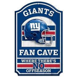 New York Giants Wood Sign - 11"x17" Fan Cave Design