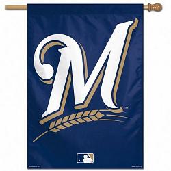 Milwaukee Brewers Banner 28x40 Vertical Alternate Design