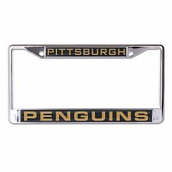 Pittsburgh Penguins License Plate Frame - Inlaid