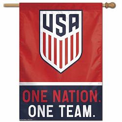 US Soccer National Team Banner 28x40 Vertical