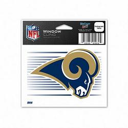 Los Angeles Rams Decal 3x3 Static Cling Style
