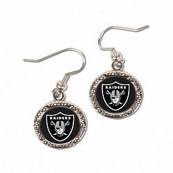 Las Vegas Raiders Earrings Round Style