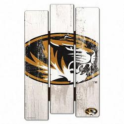 Missouri Tigers Sign 11x17 Wood Fence Style