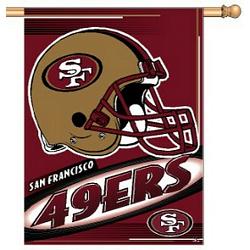 Wincraft San Francisco 49ers Banner 27x37 Vertical Logo Design