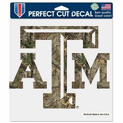 Texas A&M Aggies Decal 8x8 Perfect Cut Camo