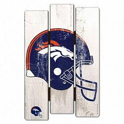 Denver Broncos Sign 11x17 Wood Fence Style