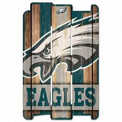 Philadelphia Eagles Sign 11x17 Wood Fence Style