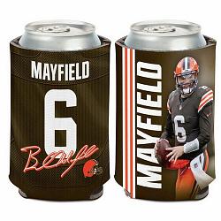 Cleveland Browns Can Cooler 12oz Baker Mayfield Design